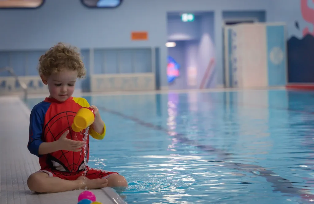 Toddler PLaying in water