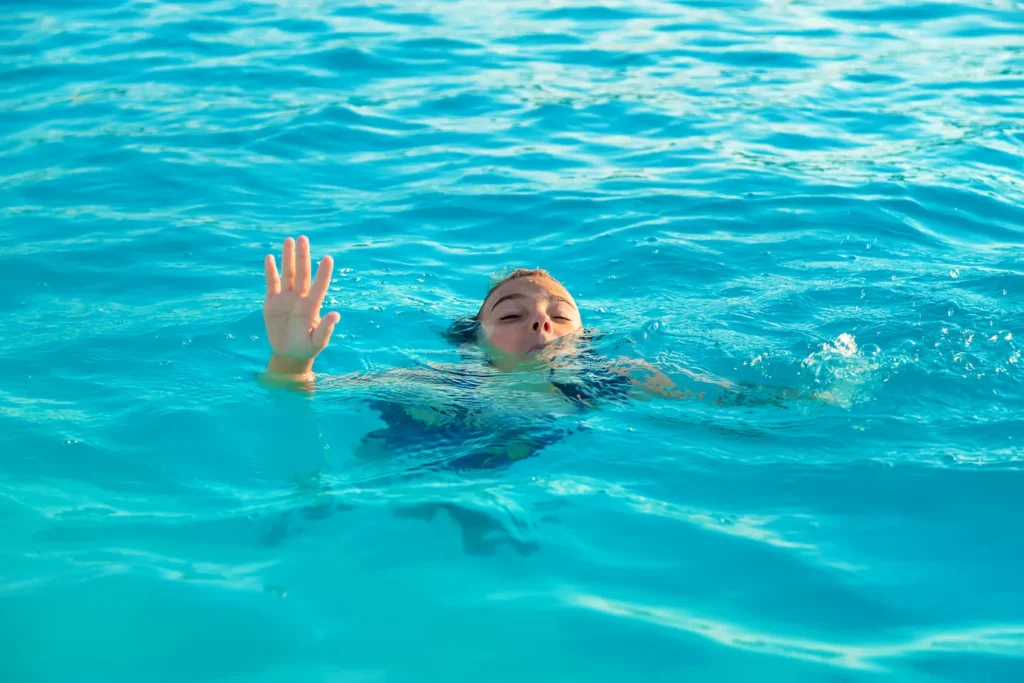 Young child drowning